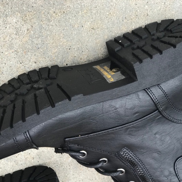 Last 1 Size 6 Nature Black Combat Boot Buckle deco - Picture 6 of 8